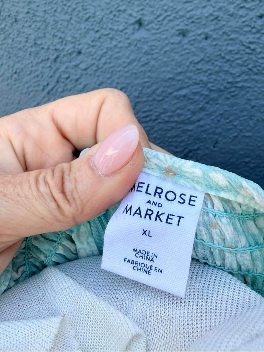 Melrose and Market Light Blue Floral Smocked Dress - Picture 10 of 12